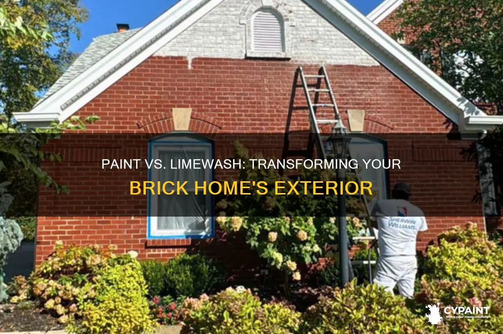 should i paint or limewash my brick home
