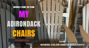 Paint or Stain: Best Finish for Adirondack Chairs?