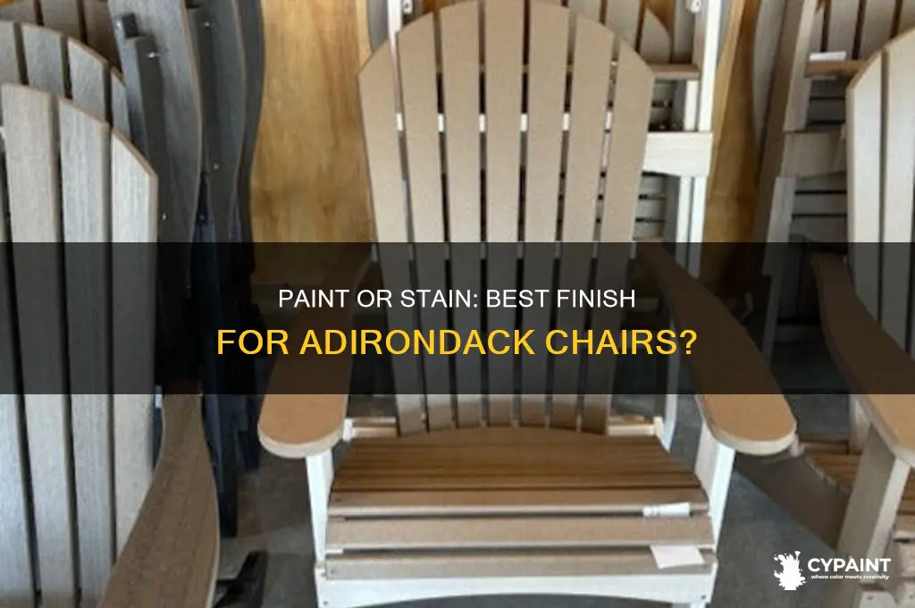 should i paint or stain my adirondack chairs