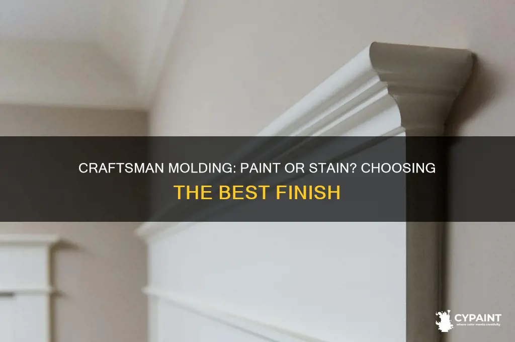 should i paint or stain my craftsman molding
