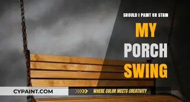 Paint or Stain: Best Finish for Your Porch Swing?