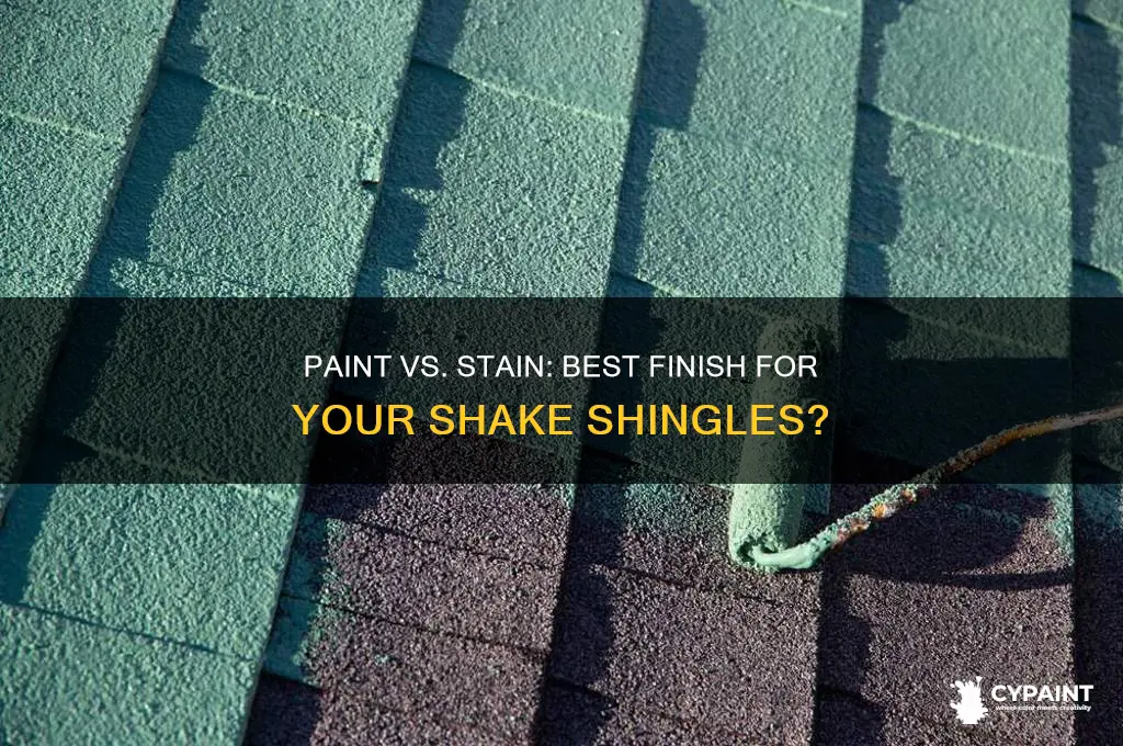 should i paint or stain my shake shingles