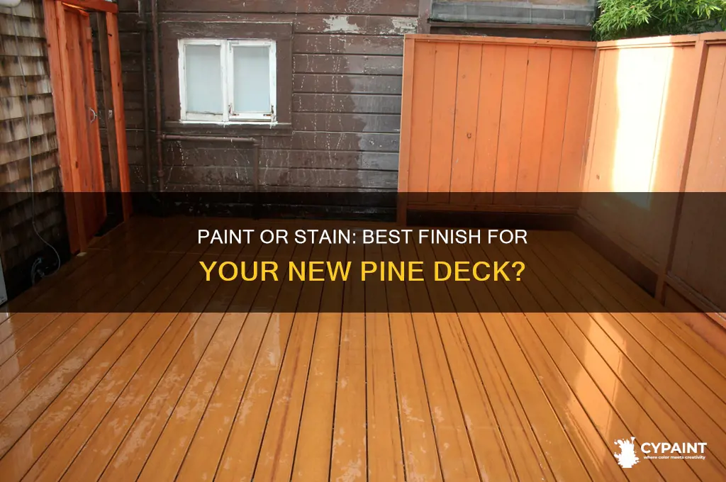 should i paint or stain new pine deck