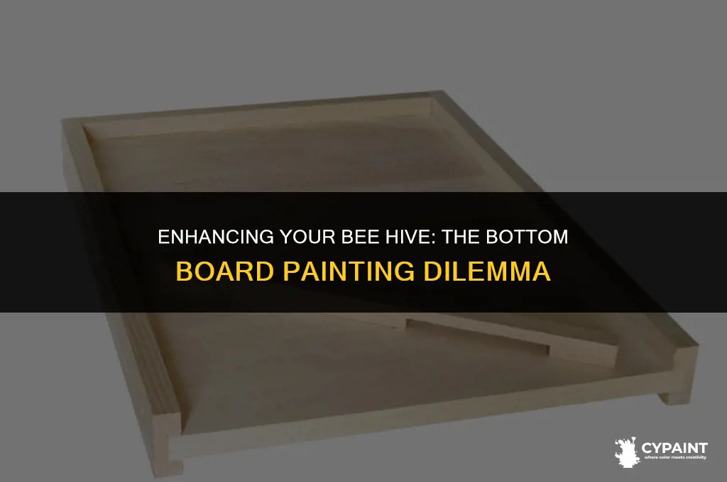 should i paint the bottom board in my bee hive