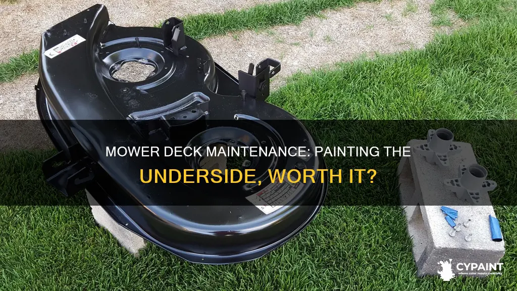 should i paint the bottom of my mower deck