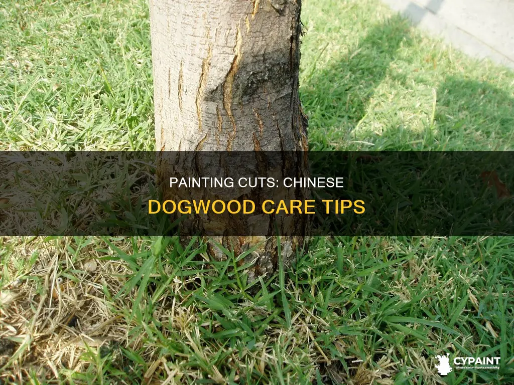 should i paint the cut on a chinese dogwood