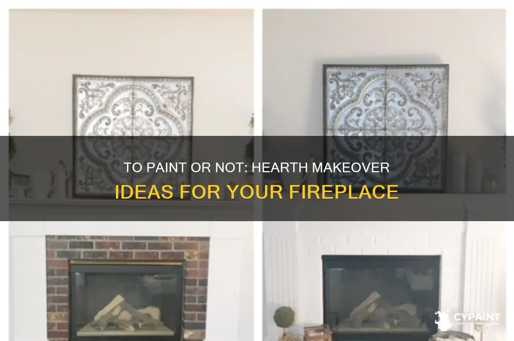 should i paint the hearth of my fireplace