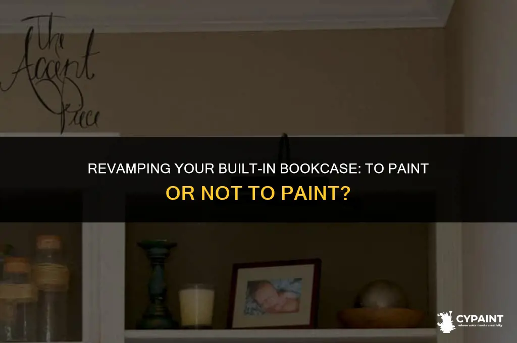 should i paint the inside of a built in bookcase