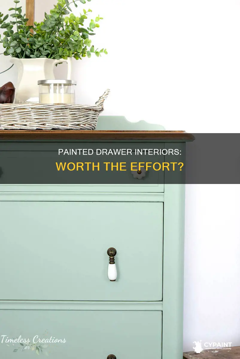 should i paint the inside of my dresser drawers