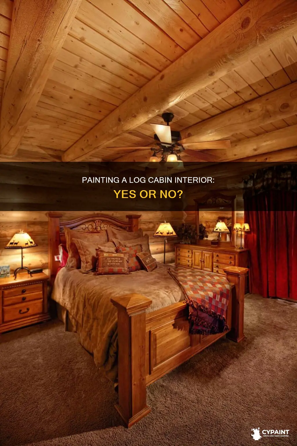should i paint the inside of my log cabin