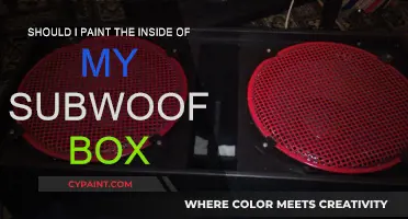 Painting Subwoofer Boxes: Yes or No?
