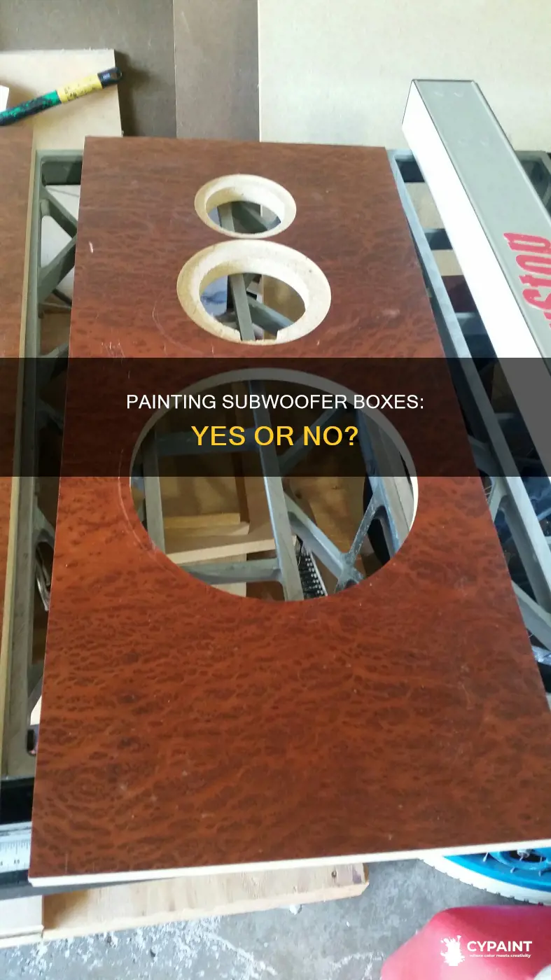 should i paint the inside of my subwoofer box