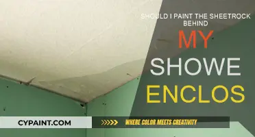 Why You Should Paint Sheetrock Behind Your Shower Enclosure