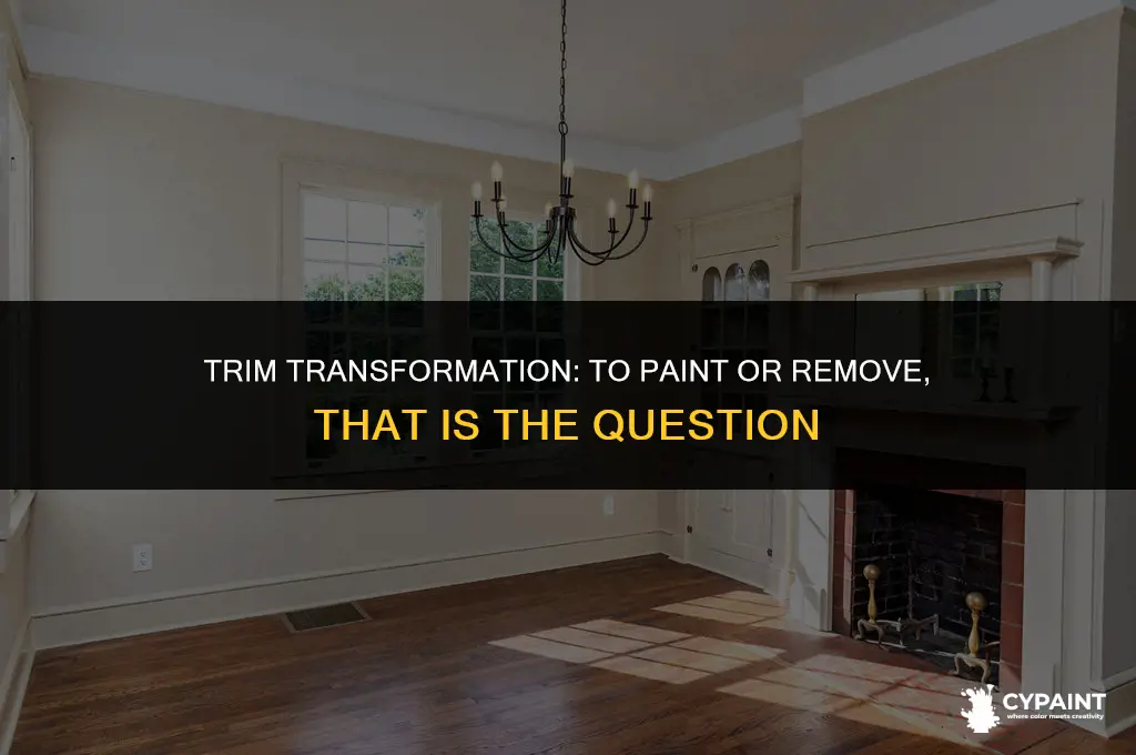 should i paint trim or take off trim and paint