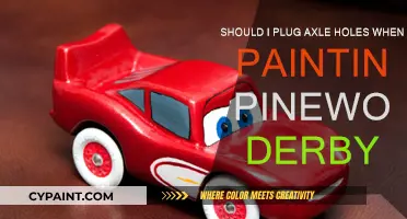 Pinewood Derby: Plug Axle Holes for Smooth Painting