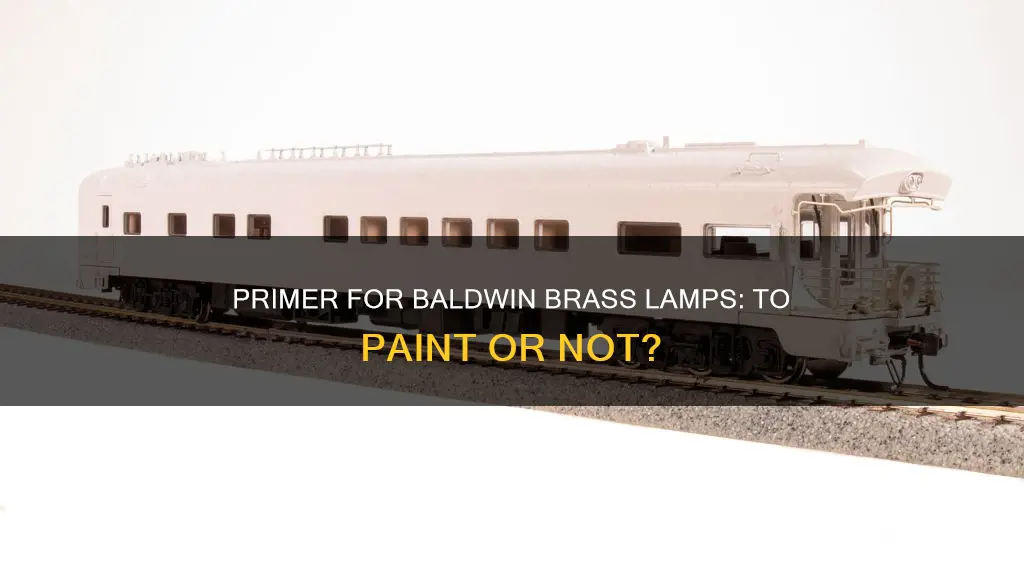 should i prime my baldwin brass lamps before painting