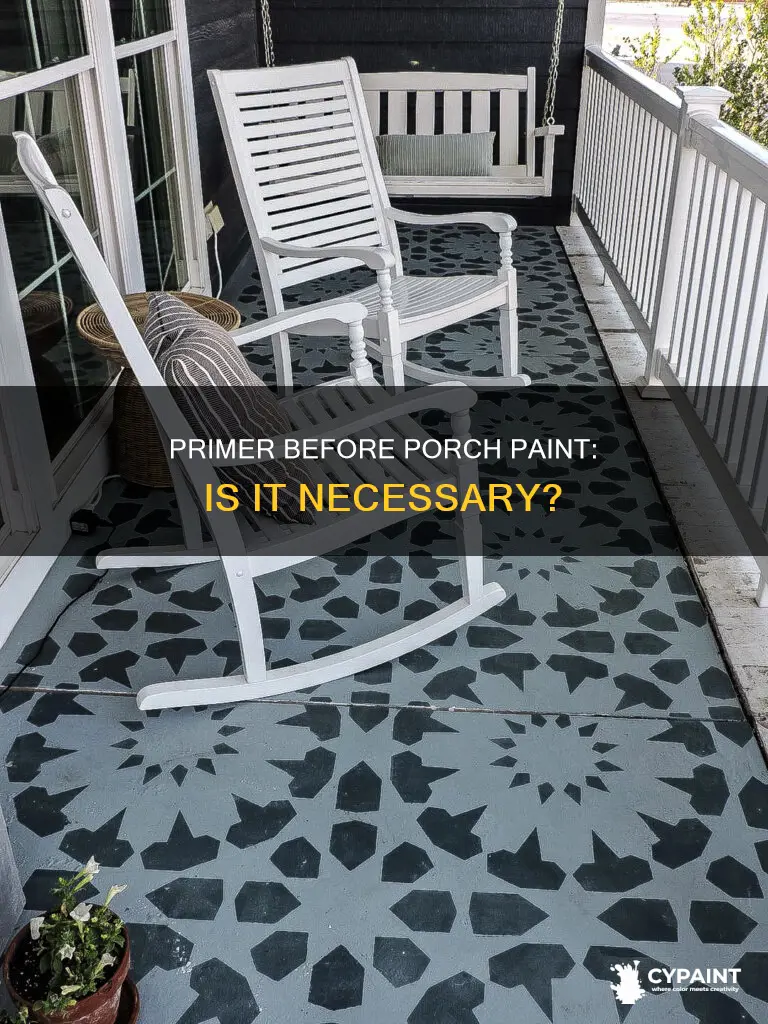 should i prime my porch before i paint it