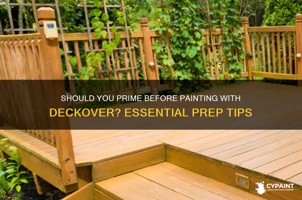 should i prime the deck befor painting deckover