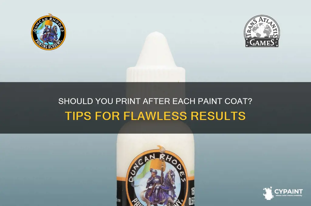 should i prinr after rach coat of paint