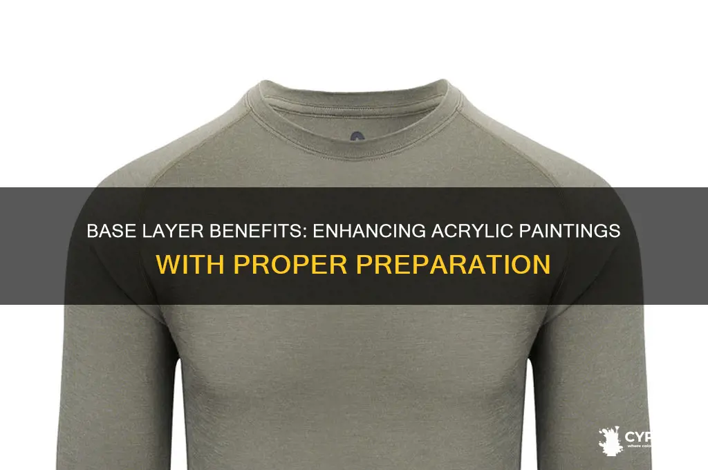 should i put base layer on acrlic painting