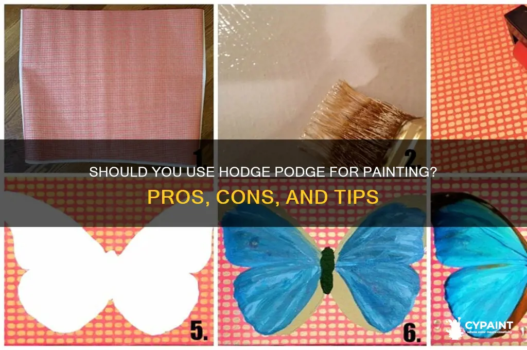 should i put hodge podge on a painting
