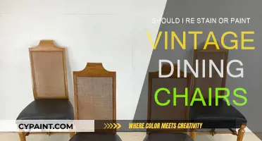 Revamping Vintage Dining Chairs: Paint or Re-stain?