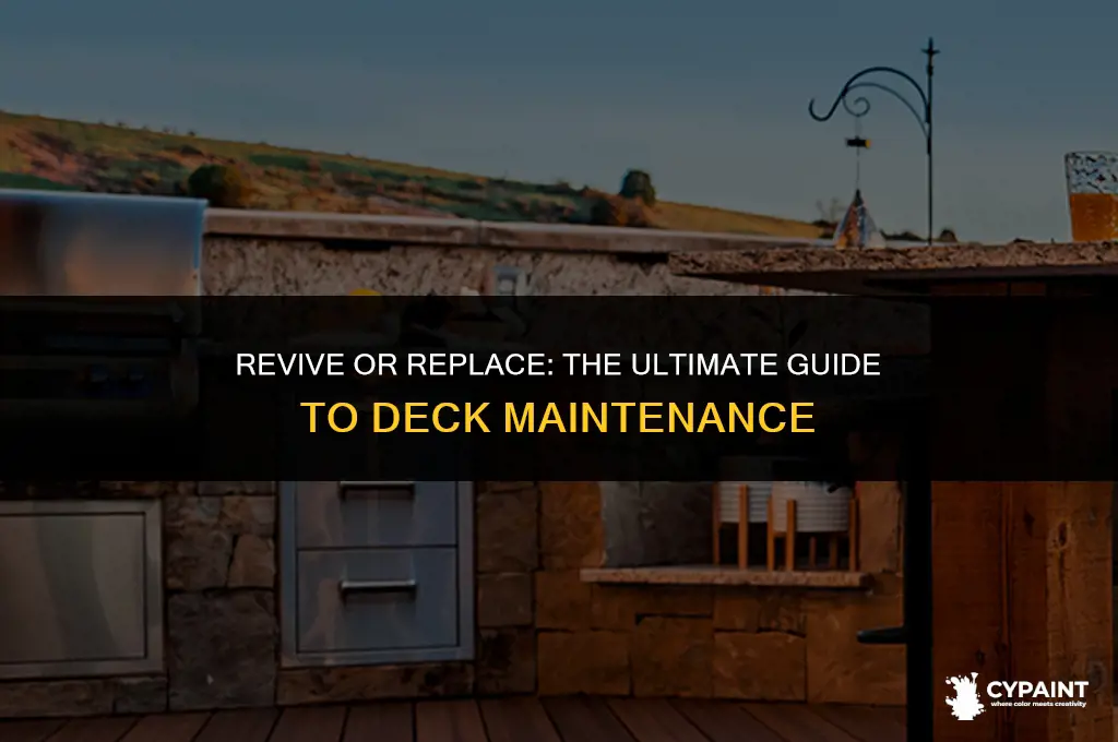 should i sand and paint my deck or replace it