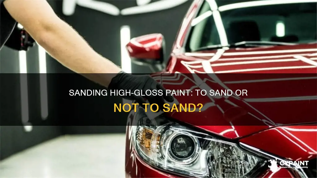should i sand between coats of high gloss paint