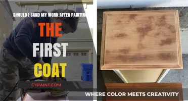 Should I Sand My Work After Painting the First Coat?