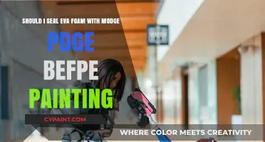 Enhancing EVA Foam Art: To Seal or Not with Mod Podge Before Painting?