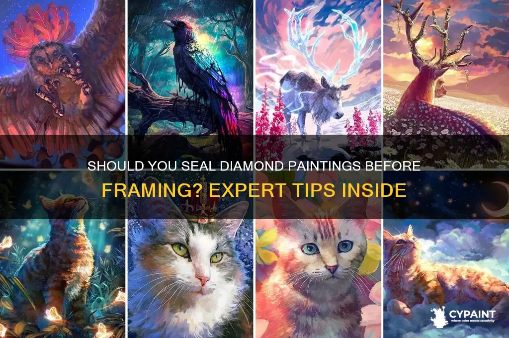 should i seal my diamond painting before framing
