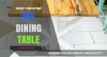 Stain or Paint: Transforming Your Dining Table for a Fresh Look