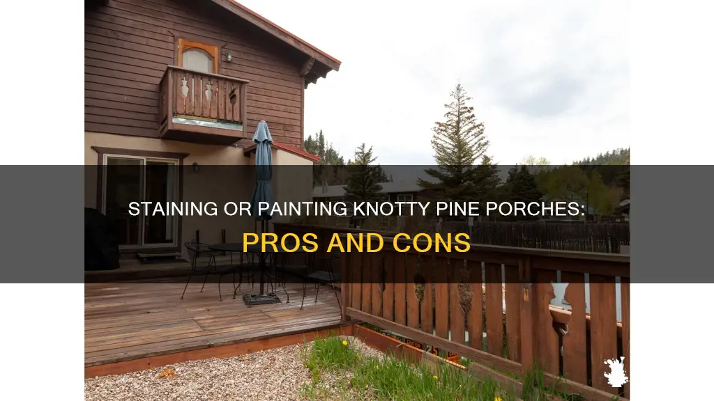 should i stain or paint my knotty pine porch