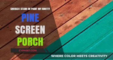 Revamping Your Porch: Stain vs. Paint for Knotty Pine Surfaces
