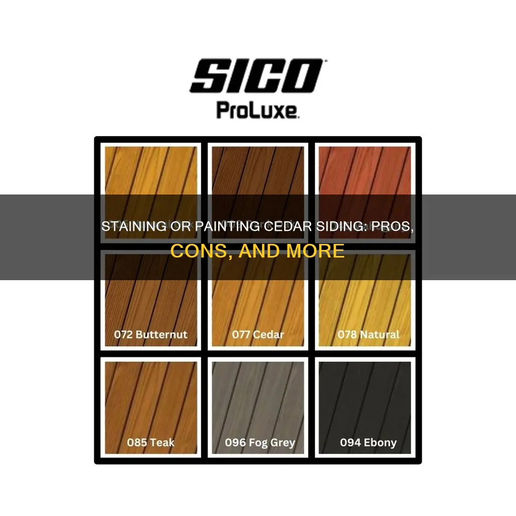 should i stain or paint my refurbished cedar siding