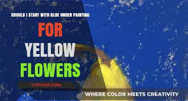 Unveiling the Magic: Blue Underpainting for Vibrant Yellow Blossoms