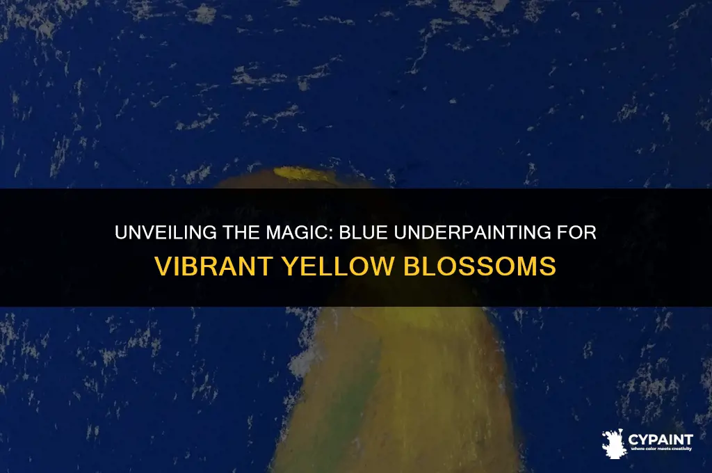 should i start with blue under painting for yellow flowers