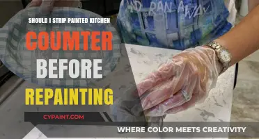 To Strip or Not: Prepping Painted Kitchen Counters for Repainting
