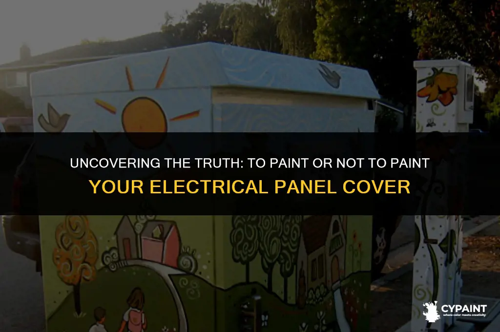 should i take the electrical panel cover off to paint