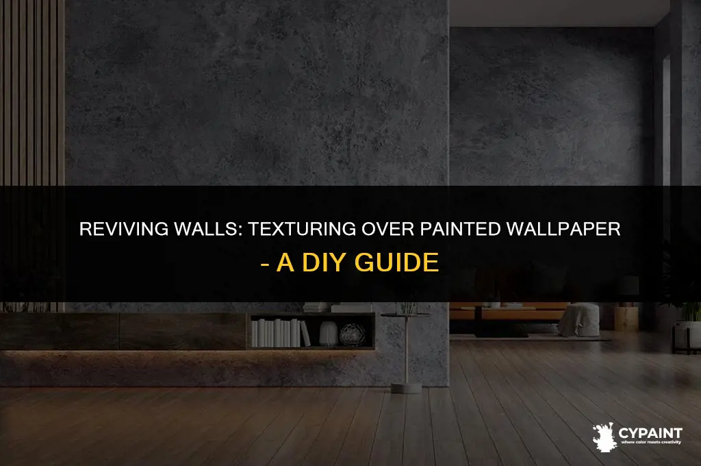 should i texture over wallpaper that has been painted over