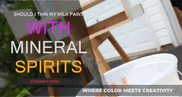 Thinning Milk Paint: Mineral Spirits or Water?