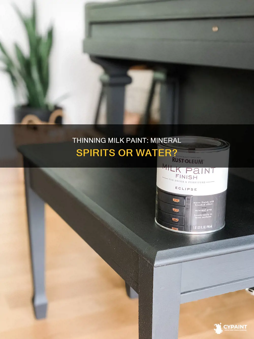should i thin my milk paint with mineral spirits
