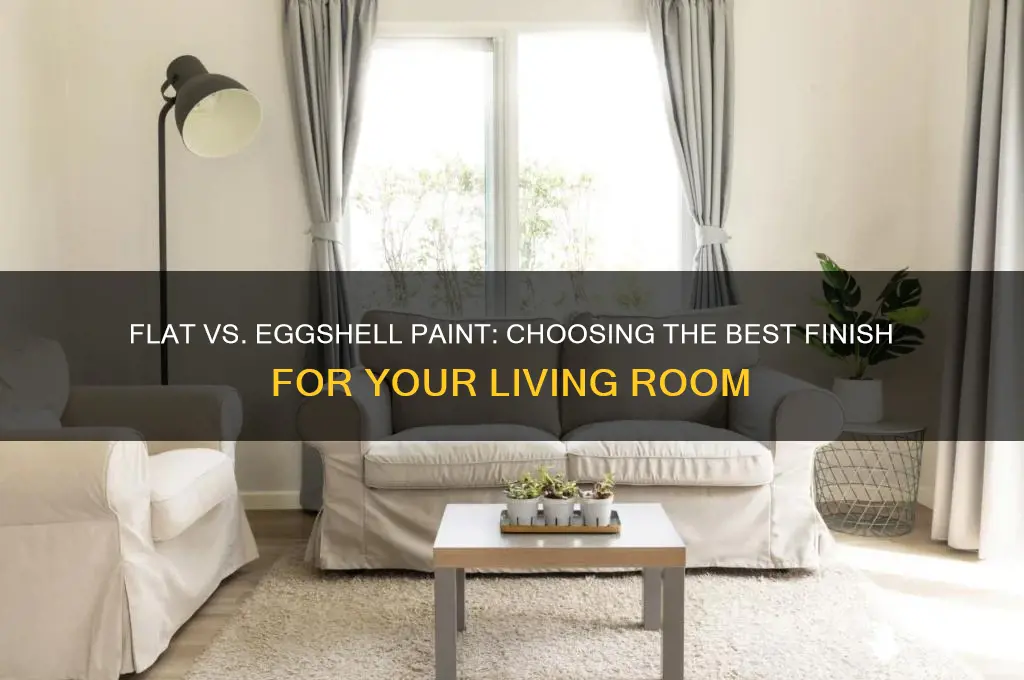 should living room paint be flat or eggshell