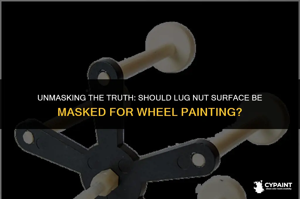 should lug nut surface be masked on wheels for paint