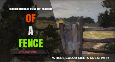 Should Neighbors Paint Both Sides of a Shared Fence?
