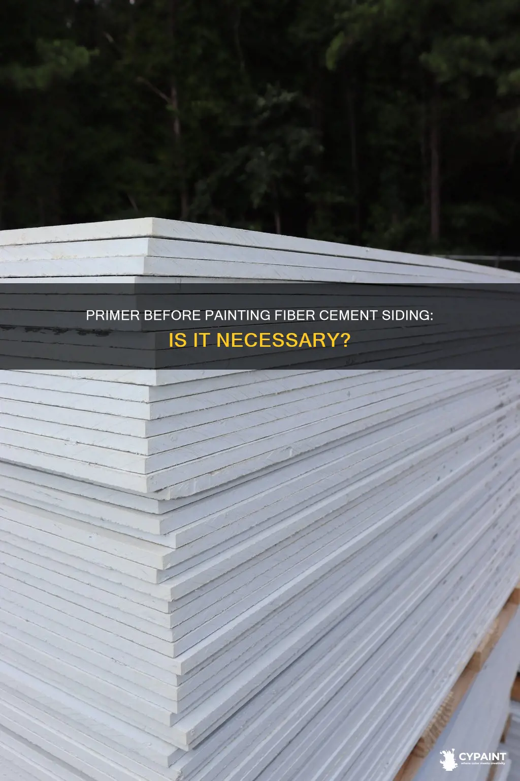should new fiber cement siding be primed before painting