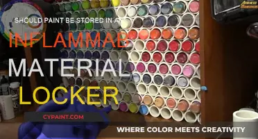 Storing Paint: Lockers for Inflammable Materials