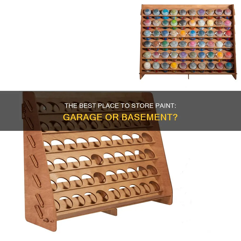 should paint be stored in the garage or basement