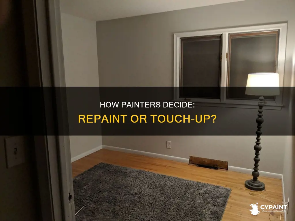 should painter repaint trim or just touch it up