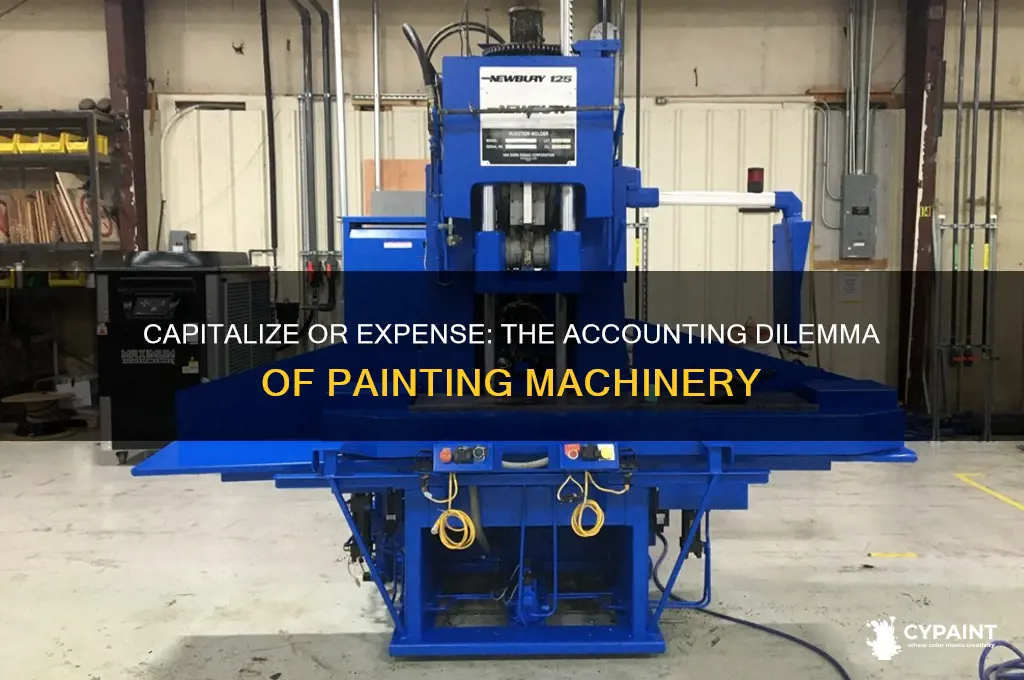 should painting a machine be capitalized or expensed